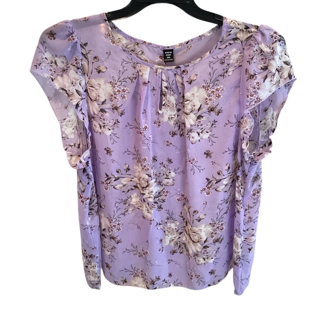 SHEIN Curve Women’s Floral Plus Size Blouse